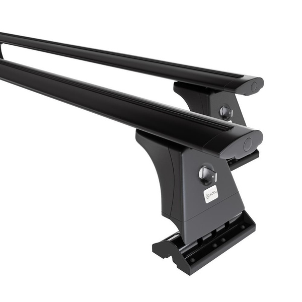 Barres de toit en aluminium adapté pour Opel Combo Van (2012-2018) - Porte-Bagages de Voiture noir - points de montage - (suivant le modèle de voiture ils peuvent se situer à différents endroits)