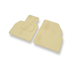 Tapis de Sol Velours adapté pour Renault Scenic II Monospace (2003-2009) - Premium tapis de voiture - beige