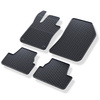 Tapis de sol en caoutchouc adapté pour Peugeot 308 II Hayon (2013-2021) - tapis de voiture - noir - 4 pcs.