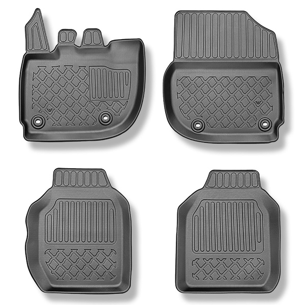 Tapis de sol en TPE adapté pour Honda Jazz V Crosstar Hayon (06.2020-....) - tapis de voiture - noir