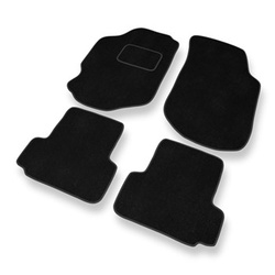 Tapis de Sol Velours adapté pour Ford Escort VI Hayon, Cabriolet, Break, Berline (1995-2000) - Premium tapis de voiture - noir