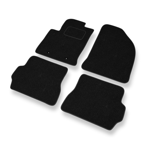 Tapis de Sol Feutres adapté pour Ford Fusion I FL Monospace (2006-2013) - tapis de voiture - noir