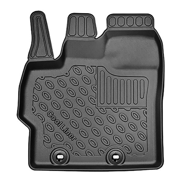 Tapis de sol en TPE adapté pour Toyota Yaris IV Hayon (09.2020-....) - aussi pour la version hybride - tapis de voiture - noir