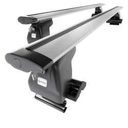 Barres de toit en aluminium adapté pour Kia Sportage mk II SUV (2004-2009) - Porte-Bagages de Voiture argent - toit normal