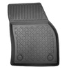 Tapis de sol en TPE adapté pour Volkswagen Tiguan II Allspace SUV (12.2015-10.2022) - 5 ou 7 sièges; sans la troisième rangée de sièges - tapis de voiture - noir