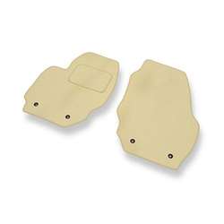 Tapis de Sol Velours adapté pour Volvo XC60 I SUV (2008-2017) - Premium tapis de voiture - beige