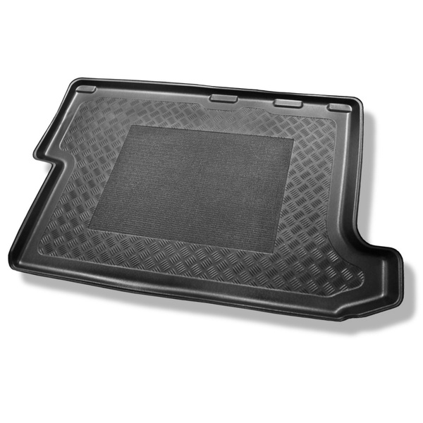 Tapis de coffre adapté pour Ford Transit Custom L2 Van (01.2013- 06.2023) - bac de coffre - protection de coffre voiture - derrière troisième rangée de sièges