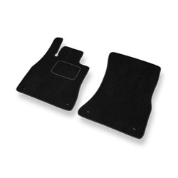 Tapis de Sol Velours adapté pour Mercedes-Benz Classe S W222 Coupé, Berline (2013-2020) - Premium tapis de voiture - noir