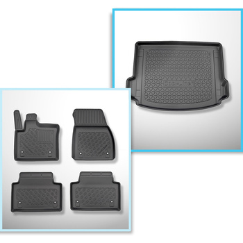 Kit tapis de coffre et tapis de voiture TPE pour: Land Rover Range Rover Evoque 