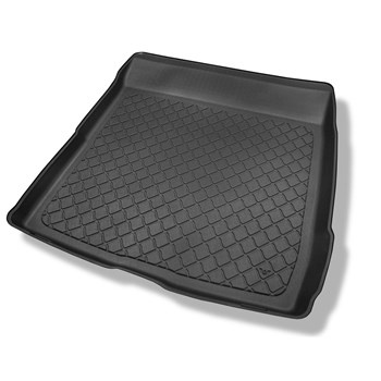 Tapis de coffre adapté pour Volvo S90 Berline (10.2016-....) - bac de coffre - protection de coffre voiture - avec roue de secours à usage temporaire