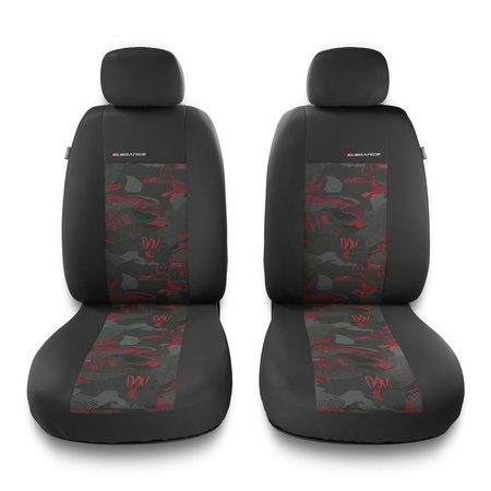 Housses de siège adaptées pour Peugeot Rifter (2018-....) - housse siege voiture universelles - couverture siege - 2UNE-RD