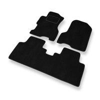 Tapis de Sol Velours adapté pour Honda Civic VII (5 portes) (2001-2005) - Premium tapis de voiture - noir