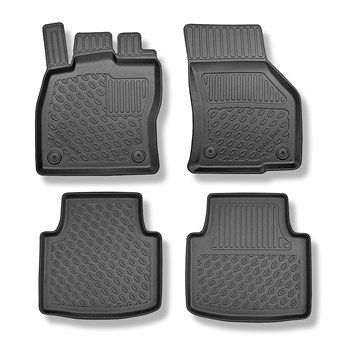 Tapis de sol en TPE adapté pour Volkswagen Arteon Berline (06.2017-....) - tapis de voiture - noir