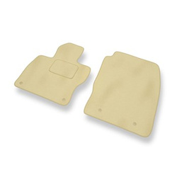 Tapis de Sol Velours adapté pour Ford Focus III Hayon, Break, Berline (2010-2014) - Premium tapis de voiture - beige