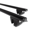 Barres de toit en aluminium adapté pour Audi A4 B6 Avant (2005-2007) - Porte-Bagages de Voiture noir - rails