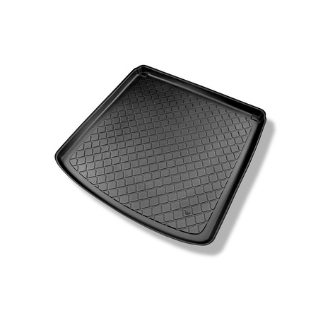 Tapis de coffre adapté pour Opel Astra J Berline (09.2012-08.2018) - bac de coffre - protection de coffre voiture - avec roue de secours à usage temporaire