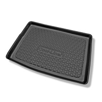 Tapis de coffre adapté pour Opel Astra K Hayon (11.2015-12.2021) - bac de coffre - protection de coffre voiture - coffre supérieur ; avec roue de secours à usage temporaire