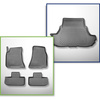 Kit tapis de coffre et tapis de voiture TPE pour: Dodge Challenger III Coupé (2014-....)