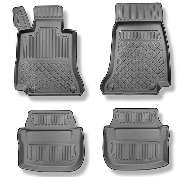 Tapis de sol en TPE adapté pour Mercedes-Benz Classe E C238 Coupé (04.2017-....) - tapis de voiture - noir