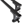 Barres de toit en acier adapté pour Peugeot Partner mk I Van (2003-2010) - Porte-Bagages de Voiture noir - points de montage - (suivant le modèle de voiture ils peuvent se situer à différents endroits)