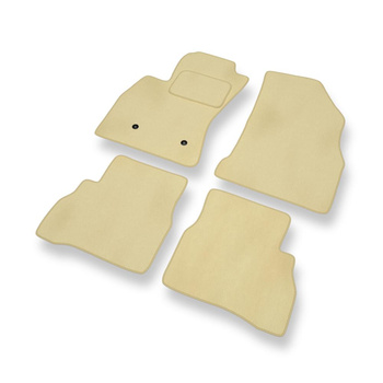 Tapis de Sol Velours adapté pour Opel Combo D (2011-2018) - Premium tapis de voiture - beige