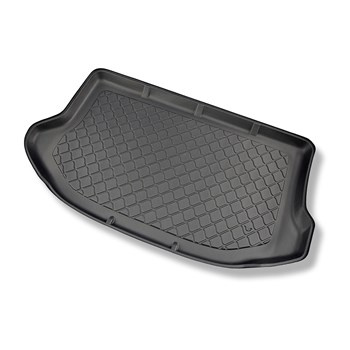 Tapis de coffre adapté pour Hyundai ix20 Monospace (05.2010-07.2019) - bac de coffre - protection de coffre voiture - coffre supérieur