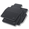 Tapis de sol en caoutchouc adapté pour Skoda Scala Hayon (2019-....) - tapis de voiture - noir - 4 pcs.