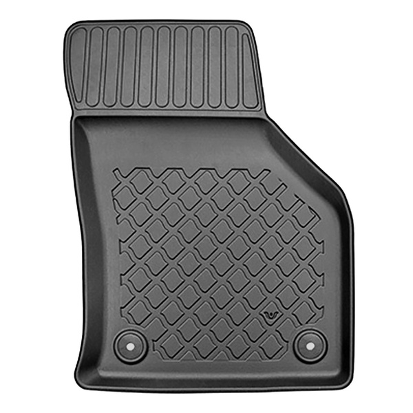 Tapis de sol en TPE adapté pour Skoda Superb III Break (12.2015-10.2022) - aussi pour la version hybride - tapis de voiture - noir