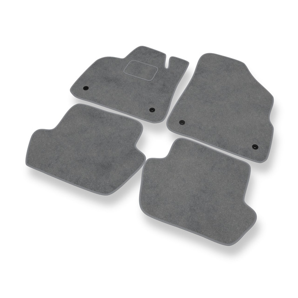 Tapis de Sol Velours adapté pour Citroen DS5 Hayon (2011-2015) - Premium tapis de voiture - gris