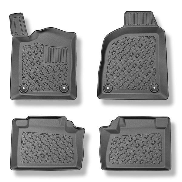 Tapis de sol en TPE adapté pour Dodge Durango III SUV (01.2011-....) - tapis de voiture - noir