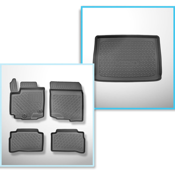 Kit tapis de coffre et tapis de voiture TPE pour: Suzuki Vitara 1.5 Strong Hybri