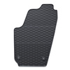 Tapis de sol en caoutchouc adapté pour Seat Ibiza III Hayon (2002-2008) - tapis de voiture - noir - 4 pcs.