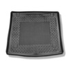 Tapis de coffre adapté pour Fiat Doblo II Break (2010-06.2022) - bac de coffre - protection de coffre voiture - 5 places (pour les modèles sans possibilité d’installer le plancher double du coffre)