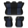 Housses de siège adaptées pour Alfa Romeo 166 I, II, III (1998-2007) - housse siege voiture universelles - couverture siege - PF-BL