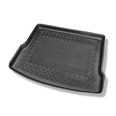 Tapis de coffre adapté pour Volkswagen Tiguan II SUV (05.2016-....) - bac de coffre - protection de coffre voiture - coffre supérieur (seuil de chargement plat); plancher amovible en la position la plus basse; non pour version ehybride