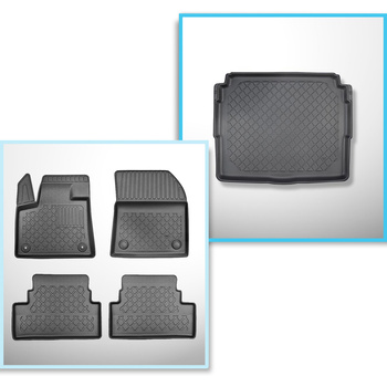 Kit tapis de coffre et tapis de voiture TPE pour: Peugeot 3008 II SUV (11.2016-1