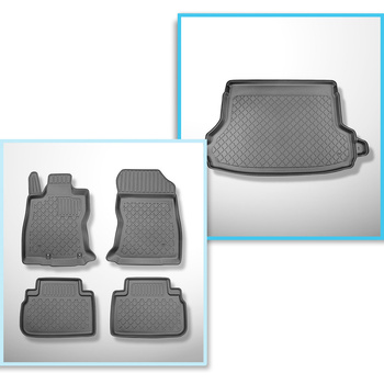 Kit tapis de coffre et tapis de voiture TPE pour: Subaru Forester V SK e-Boxer S