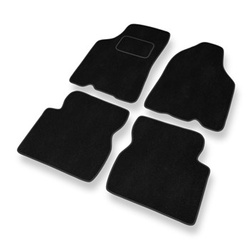 Tapis de Sol Velours adapté pour Kia Shuma II Hayon, Berline (2001-2005) - Premium tapis de voiture - noir