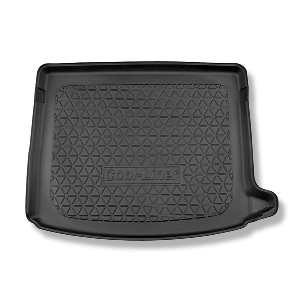 Tapis de coffre adapté pour Skoda Scala Hayon (04.2019-....) - bac de coffre - protection de coffre voiture - coffre supérieur; avec plancher multi-fonctions en la position la plus haute