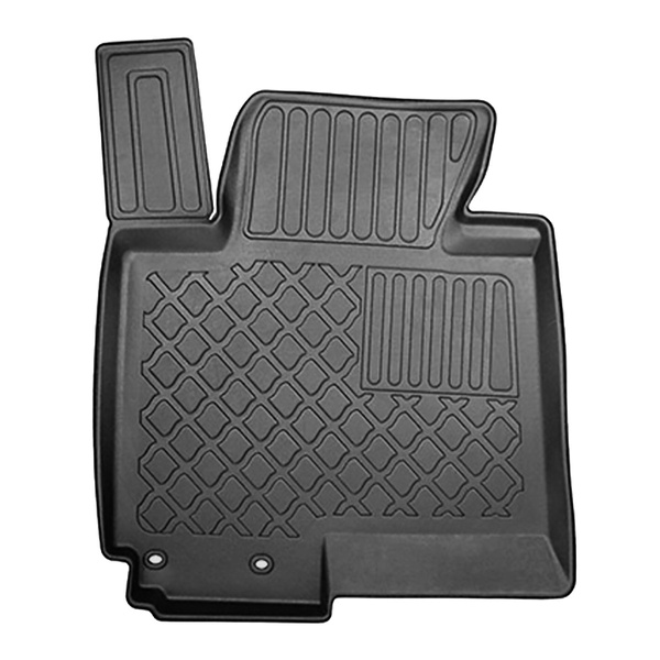 Tapis de sol en TPE adapté pour Hyundai ix35 SUV (12.2015-10.2022) - tapis de voiture - noir