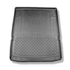 Tapis de coffre adapté pour Volkswagen Caddy V Maxi Van (11.2020-....) - bac de coffre - protection de coffre voiture - 5/7 places ; derrière 2ème rangée de sièges