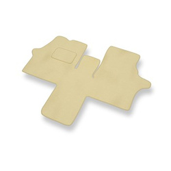 Tapis de Sol Velours adapté pour Mercedes-Benz Vito W638 Van (1996-2003) - Premium tapis de voiture - beige