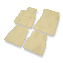 Tapis de Sol Velours adapté pour BMW 3 M3 I E30 Coupé, Cabriolet, Berline, Touring (1985-1992) - Premium tapis de voiture - beige