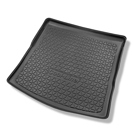 Tapis de coffre adapté pour Skoda Kodiaq SUV (03.2017-....) - bac de coffre - protection de coffre voiture - 5 places; coffre inférieur sans plancher amovible / coffre supérieur sur le plancher amovible dans sa position haute