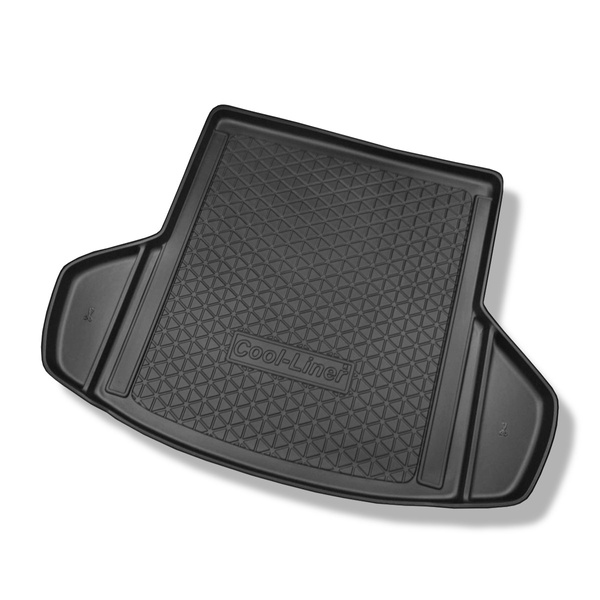 Tapis de coffre adapté pour Toyota Avensis III Break (01.2009-08.2018) - bac de coffre - protection de coffre voiture - aussi pour les modèles avec des rails de fixation ; cavités amovibles