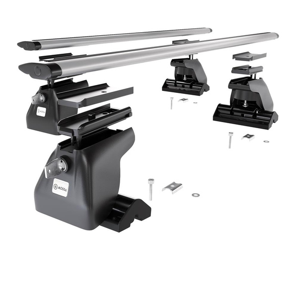 Barres de toit en aluminium adapté pour Ford Focus mk II Break (2008-2011) - Porte-Bagages de Voiture argent - profil T