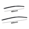 Balais d'essuie-glace de pare-brise adaptés pour Volkswagen Passat B6, B7, B8 Berline, SW (03.2005-12.2014) - balais plat