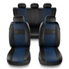 Housses de siège adaptées pour Audi A4 B5, B6, B7, B8, B9 (1995-2024) - housse siege voiture universelles - couverture siege - XL-BL