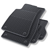Tapis de sol en caoutchouc adapté pour Audi A4 B9 Avant, Berline (2015-2023) - tapis de voiture - noir - 4 pcs.