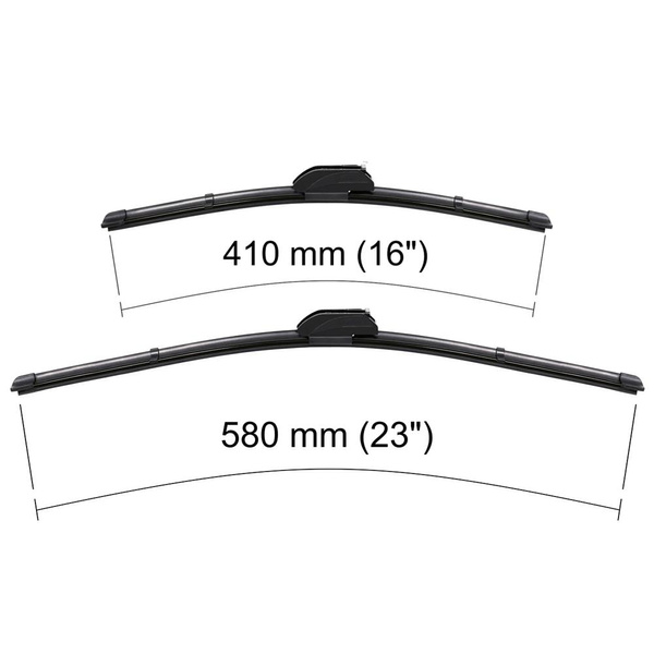 Balais d'essuie-glace de pare-brise adaptés pour Fiat Idea Monospace (01.2004-12.2005) - balais plat